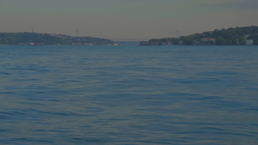 Fatih Sultan Mehmet Bridge and Bosphorus Strait in Istanbul