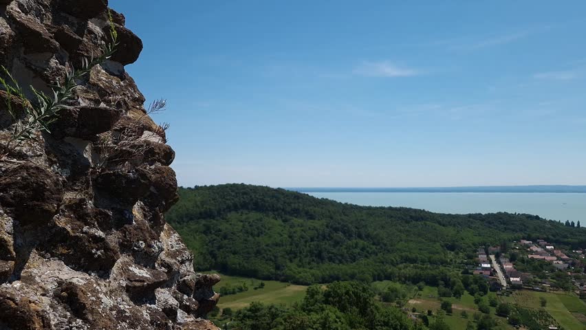 View from the Castle of Szigliget in North Balaton