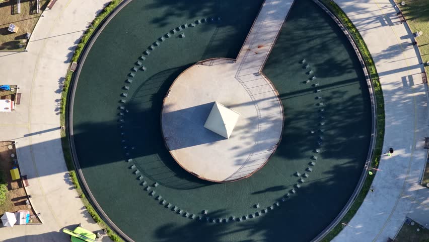 Obelisk Monument In Campina Grande Paraiba Brazil. Bird Eye View Of Stunning Iconic Recreational Park Of The City. Industrial Landscape Crowded Vibrant. Crowded. Campina Grande Paraiba.