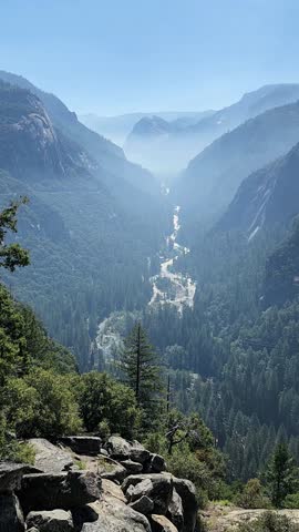 Tunnel view at Yosemite National Park at California.