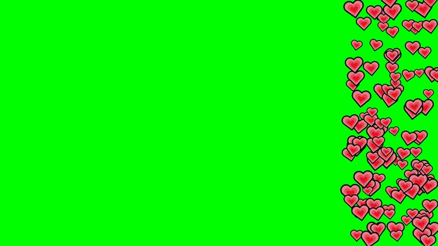 Seamless lot animation on chroma key green screen background featuring flying, floating motion. Versatile stock clip with red, green tones for microstock and broadcast distribution.
