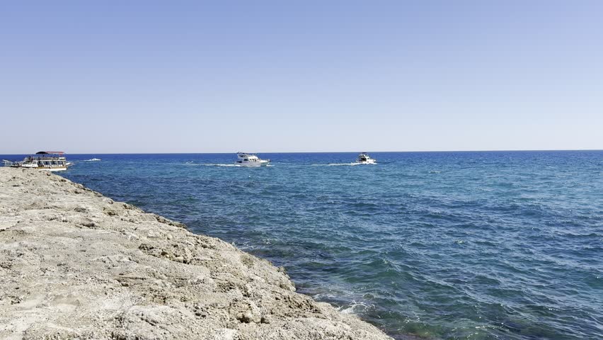 Magnificent ships sailing around the Mediterranean port.