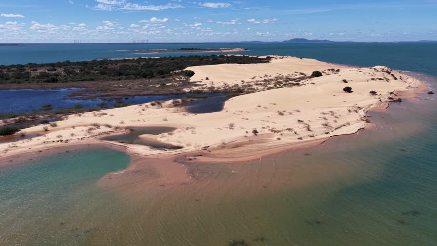 Old Chico Dunes In Casa Nova Bahia Brazil. Beautiful Lagoons That Form In The Sand Dunes After The Rainy Season. Holiday Landscape Idyllic Beautiful. Holiday Water Edge Coast. Casa Nova Bahia.