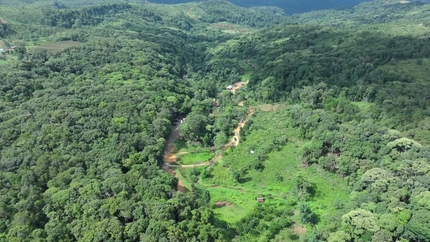 Aerial drone footage of the natural landscapes of Mang Den, Kon Tum Province, Vietnam. The video showcases breathtaking mountain scenery, rolling hills, lush forests, and the peaceful beauty of the Central Highlands. Perfect for travel, tourism, nature, wilderness, and outdoor themes.