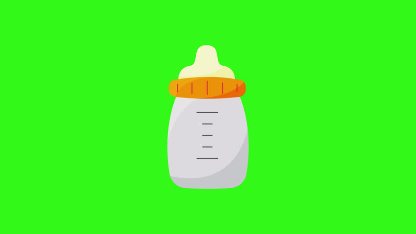 Baby bottle icon perfect for babyrelated designs, websites, educational materials, and baby product packaging with a minimalist style.