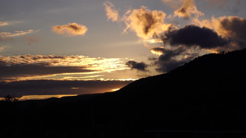 Majestic sunset moment in rural location.