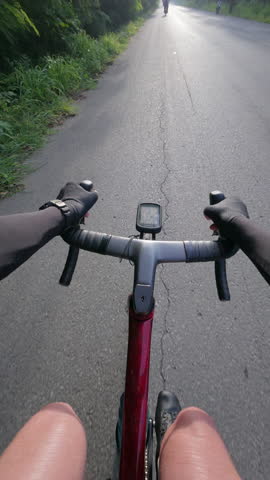 View from cyclist