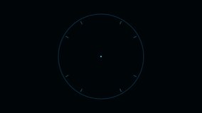 A neon clock face glows brightly against a dark background - Powered by Shutterstock - Get 15% off with code: PIKWIZARD15