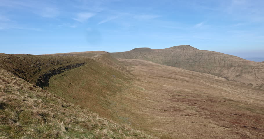 The Stunning Mountains of the Brecon Beacons National Park in Wales, UK