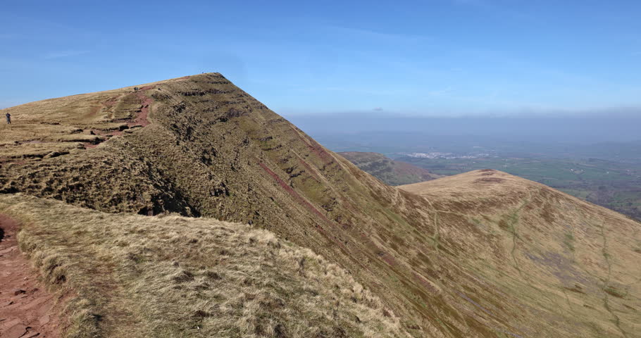 The Stunning Mountains of the Brecon Beacons National Park in Wales, UK