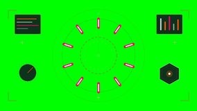 Digital HUD Interface With Animated Clock And Technical Data Overlays - Powered by Shutterstock - Get 15% off with code: PIKWIZARD15
