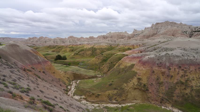 Badlands National Park South Dakota, USA, America. Stunning views of this incredible landscape in southern South Dakota.