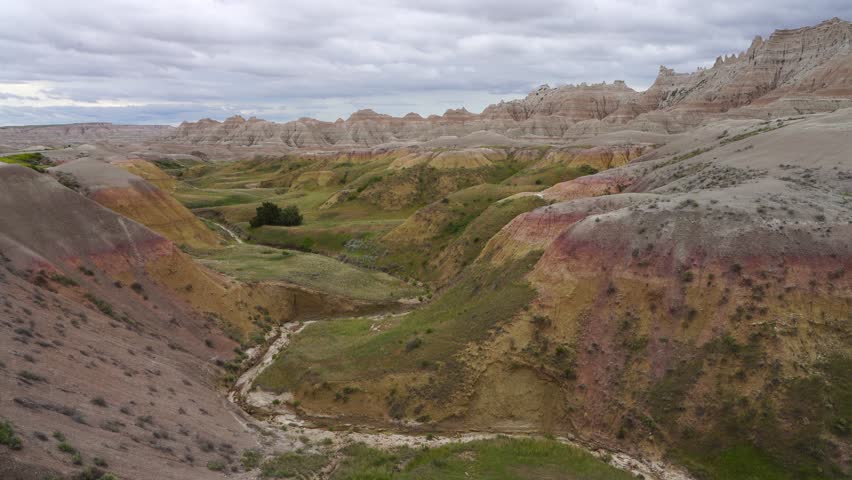 Badlands National Park South Dakota, USA, America. Stunning views of this incredible landscape in southern South Dakota.
