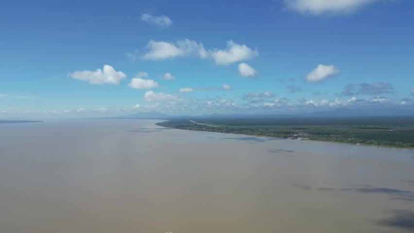 Batang Lupar Bridge 1 is a 4.884-kilometer-long two-lane bridge in Sarawak, officially recognized as the longest river-crossing bridge in Malaysia. Spanning across the Batang Lupar River.