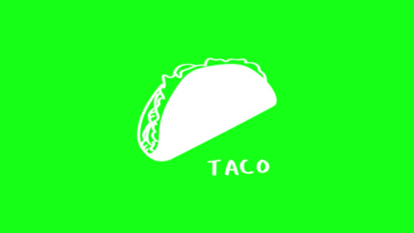 taco mexican food green screen
