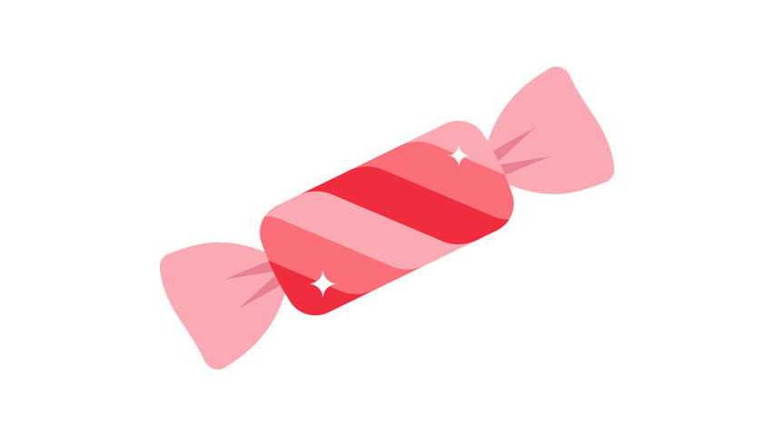 Candy icon animation. for mobile concept and web design. vector illustration