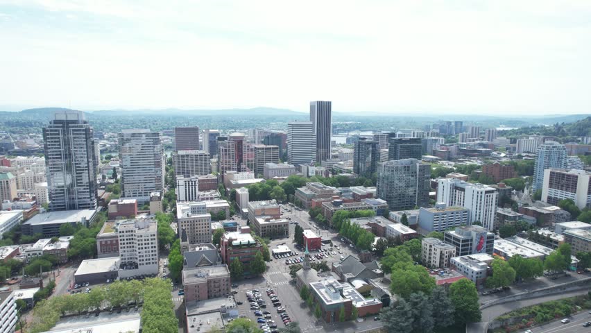 Aerial Shots of SW Portland Oregpn