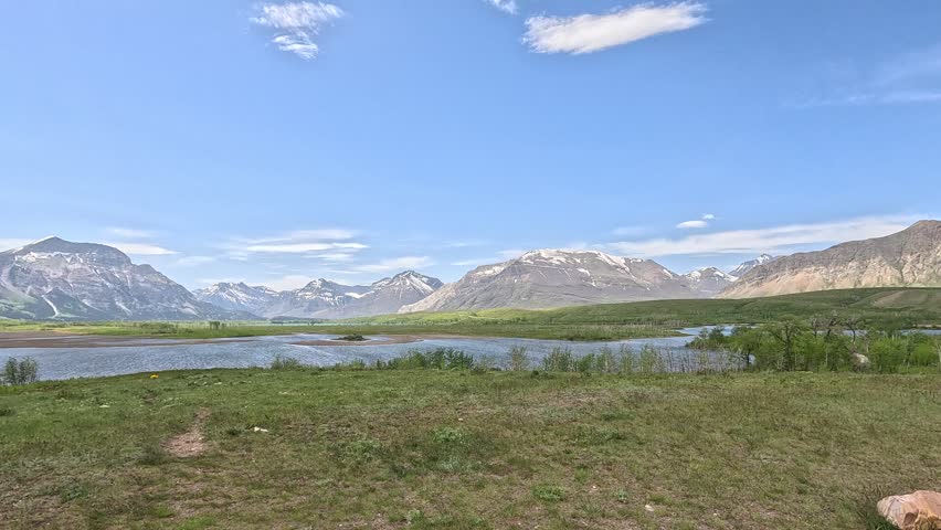The entrance to the Rocky Mountains at Maskinonge Overlook