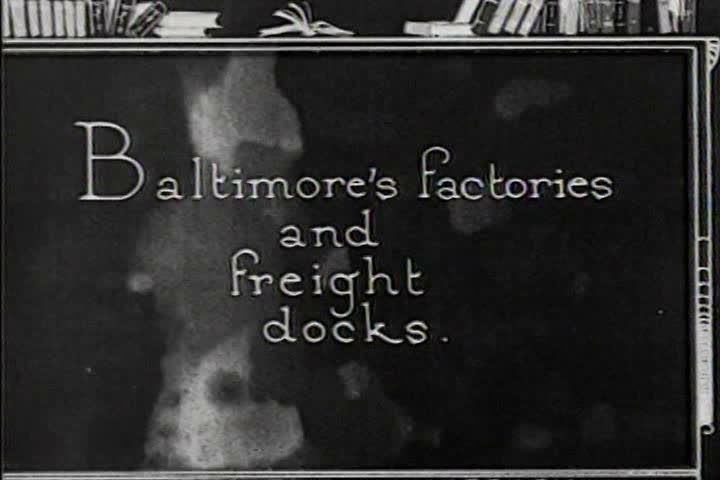 1920s - Old footage of Baltimore in 1921.