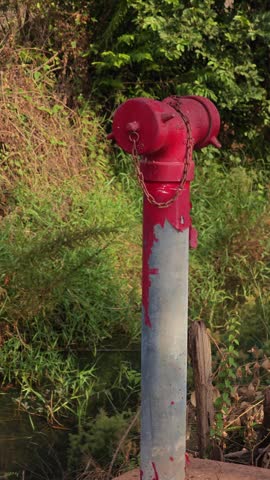 Fire Hydrant,  Red Water Hydrant.