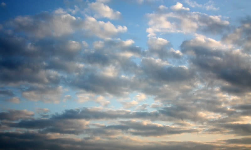 Fast moving clouds