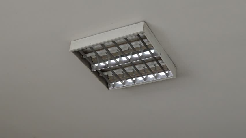 Interior hallway lighting in hospital buildings.