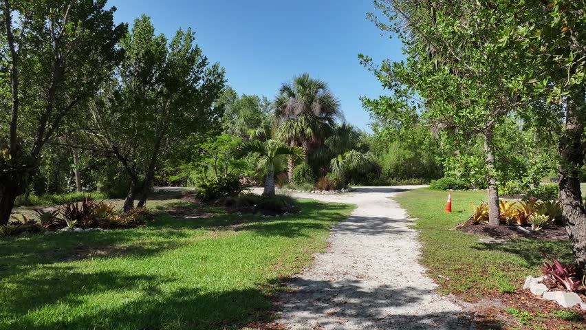 walking along a path in Punta Gorda, Florida Nature Park