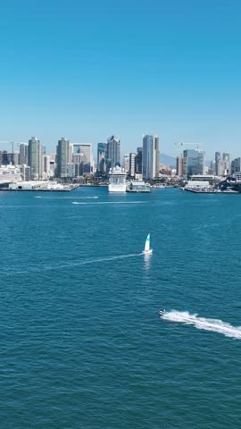 Coast City At San Diego In California United States. Famous Coast City. Harbor Island. Coast City At San Diego In California United States.