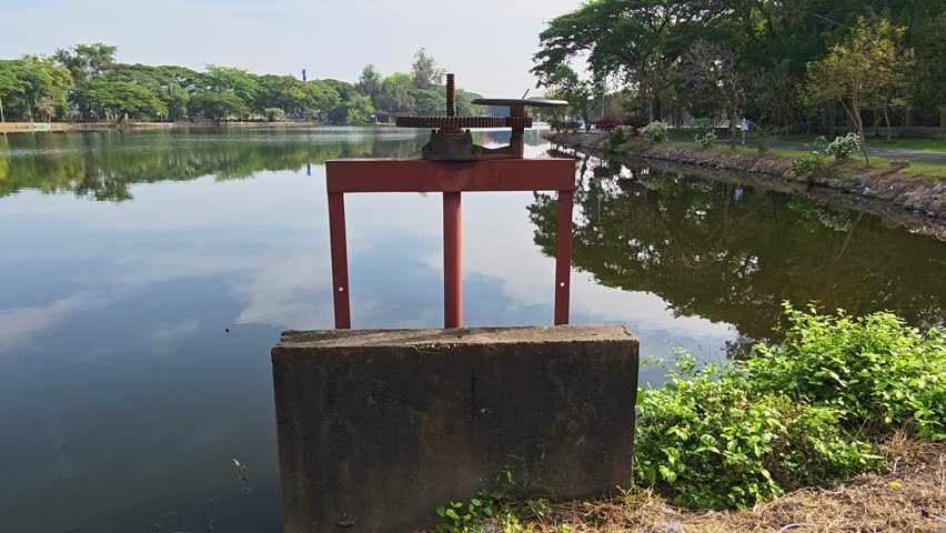 Water Gate in a Park