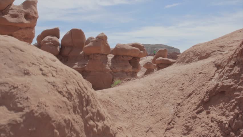 Strange Rock Formations of Goblin Valley State Park in the desert of Southern