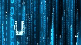 Abstract glowing digital binary code numbers falling in dark cyberspace representing futuristic data centers secure communications internet networking and seamless global connectivity systems. - Powered by Shutterstock - Get 15% off with code: PIKWIZARD15