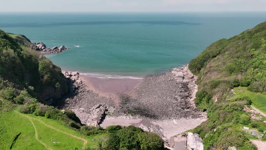 An Aerial view of north Devon