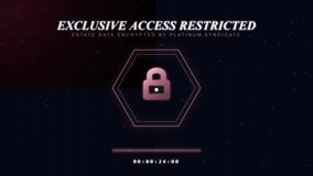 Digital Data Access Restriction Interface with Animated Loading Lock - Powered by Shutterstock - Get 15% off with code: PIKWIZARD15