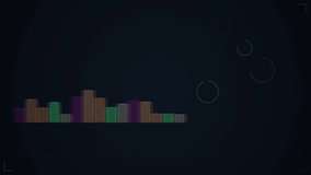 Digital data visualization with animated bar charts and circular graphics on a dark background - Powered by Shutterstock - Get 15% off with code: PIKWIZARD15