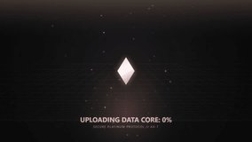 Digital Data Core Upload Interface with Glowing Geometric Progress Bar - Powered by Shutterstock - Get 15% off with code: PIKWIZARD15
