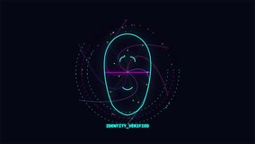 Digital Facial Recognition HUD Interface with Identity Verified Text - Powered by Shutterstock - Get 15% off with code: PIKWIZARD15
