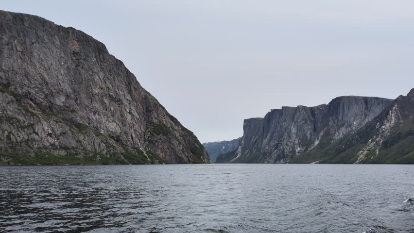 The Western Brook Pond in the Gros Morne National Park (Newfoundland, Canada)