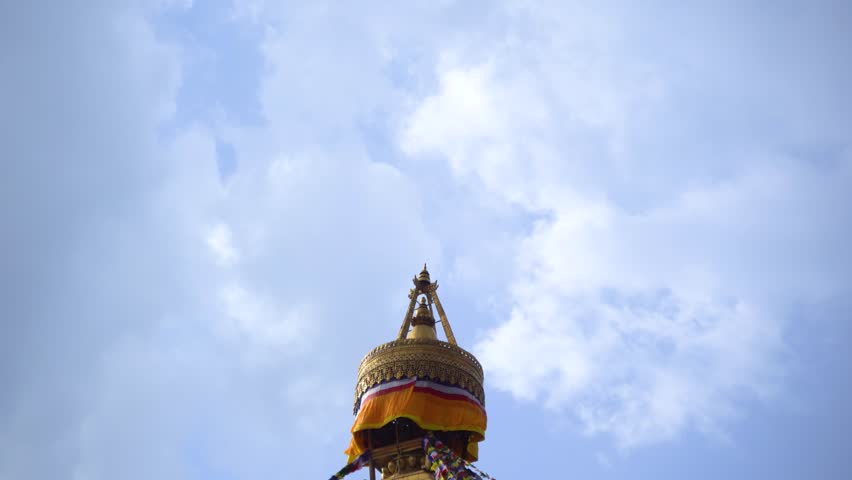 Boudhanath Stupa with Colorful Prayer Flags in Kathmandu Nepal, Sacred Buddhist Pilgrimage and UNESCO Heritage Site