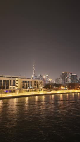Dubai Skyline and Traffic View