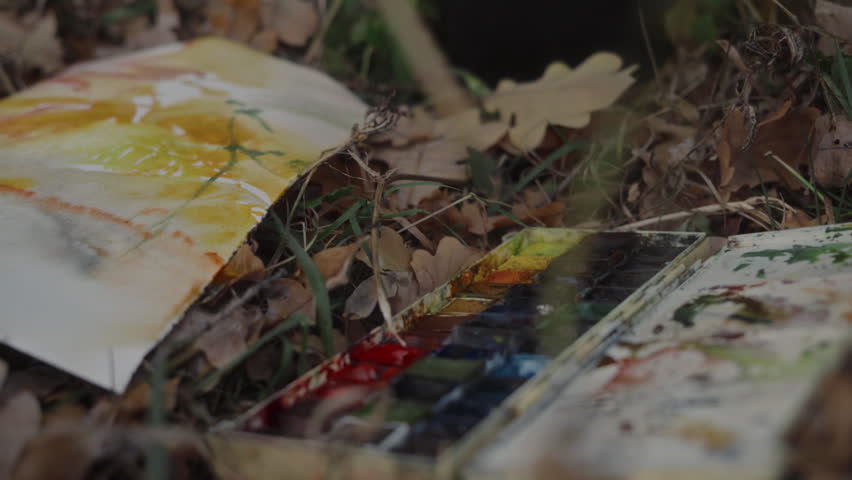 Close-up, the artist