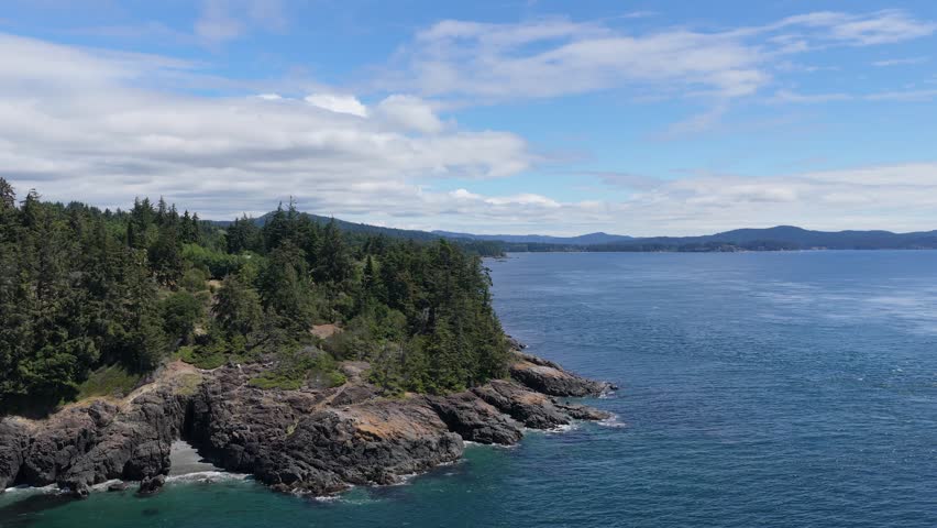 Otter Point, Vancouver Island: Aerial View of British Columbia