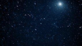 Abstract flickering blue light with binary numbers loop animation background. - Powered by Shutterstock - Get 15% off with code: PIKWIZARD15