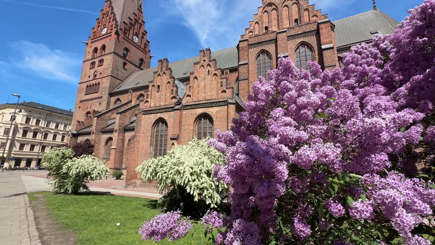Gothic architecture exterior of Saint Peter
