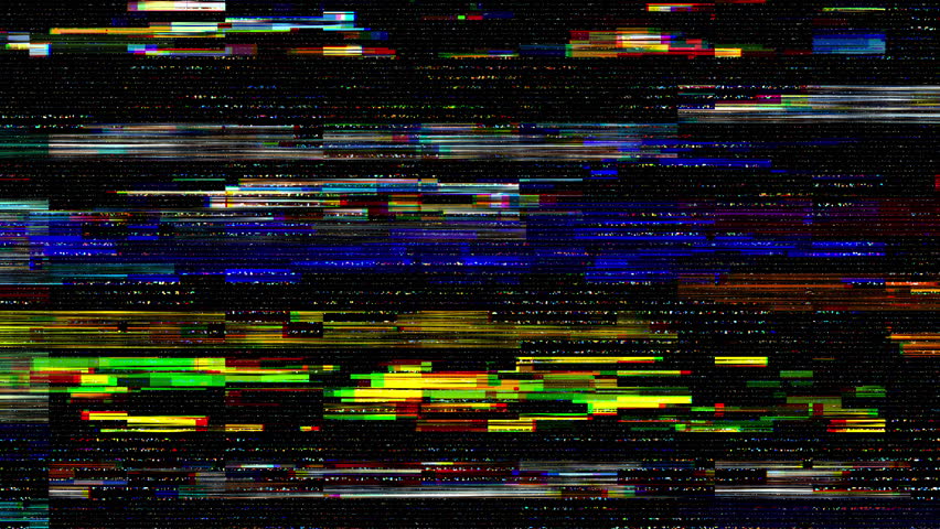 Digital glitch static vhs distortion rgb noise texture overlay effect