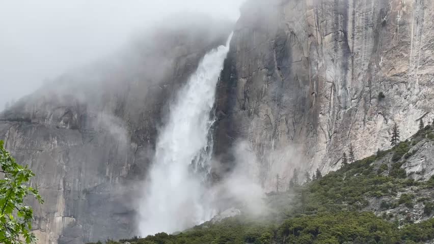 Waterfall in Yosemite National Park, California, USA