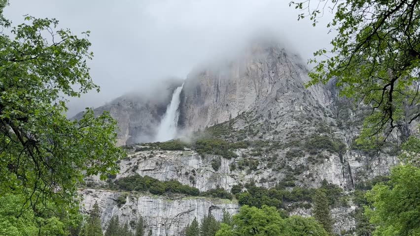 Waterfall in Yosemite National Park, California, USA