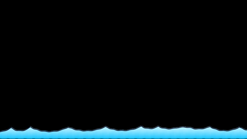 Cargo barge ship sailing over blue ocean waves vector animation boat sea water