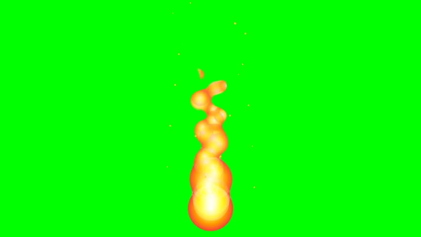 the fire burns following the trail