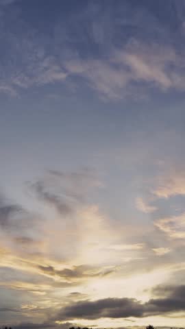 Clouds at Sunset. Nature background