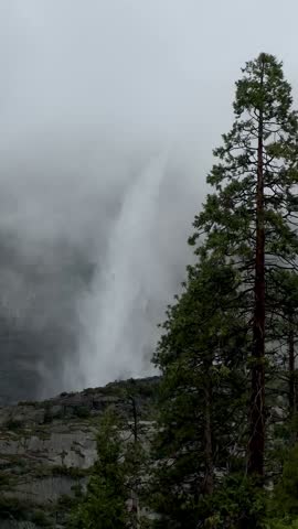Waterfall in Yosemite National Park, California, USA